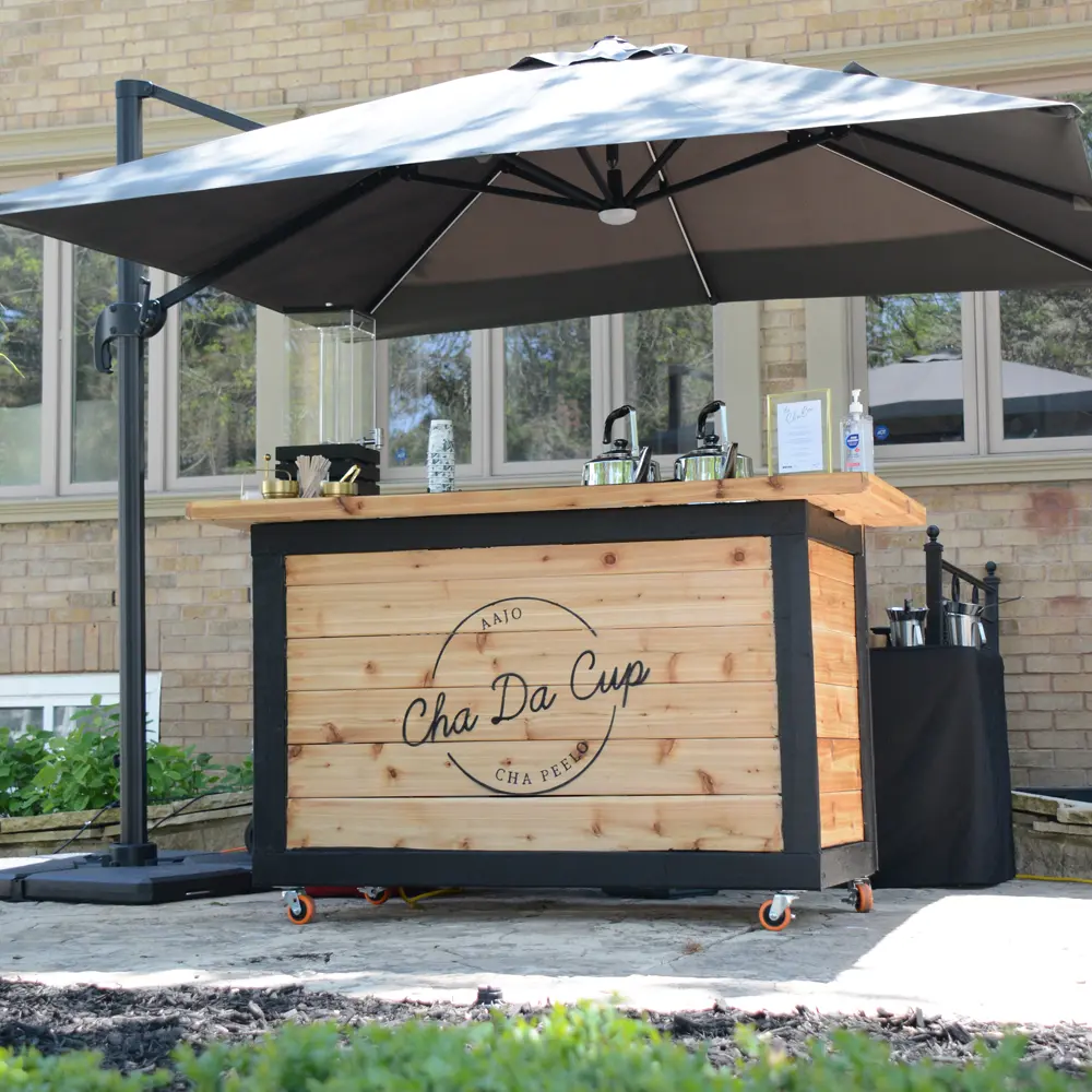 Mobile Cha Bar for outdoor events